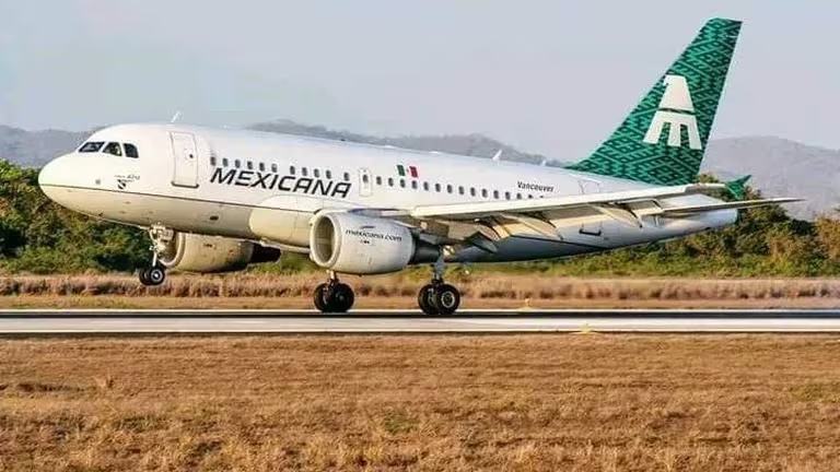 Mexico airline Mexicana resumes operations after government bailout.